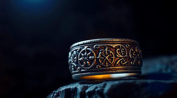 L'élégance mystérieuse de la bague chevalière templier noir